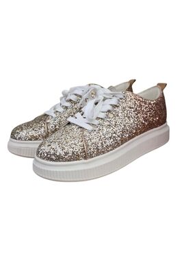 BP Sonny Glitter Sneaker Gold/Silver 8.5 New